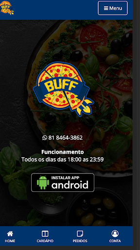 Android application Buff Pizza screenshort