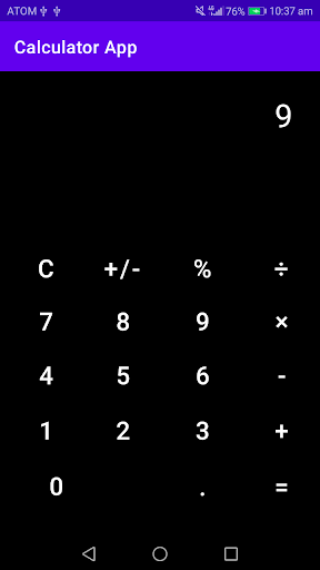Calculator App Screen 2
