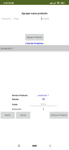 Android application app inventario gratis screenshort