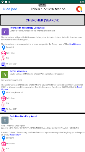 Android application Eswatini Jobs, Swaziland Jobs screenshort