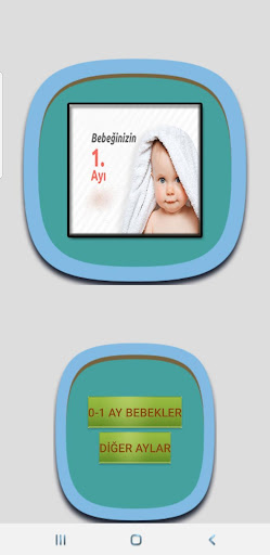 Android application 0 - 1 Aylık Bebek gelişimi screenshort