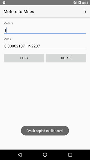Meters to Miles Converter