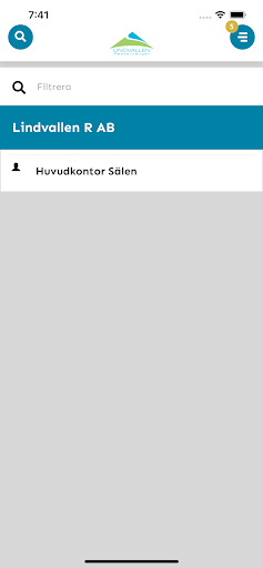 Android application Lindvallen R AB screenshort