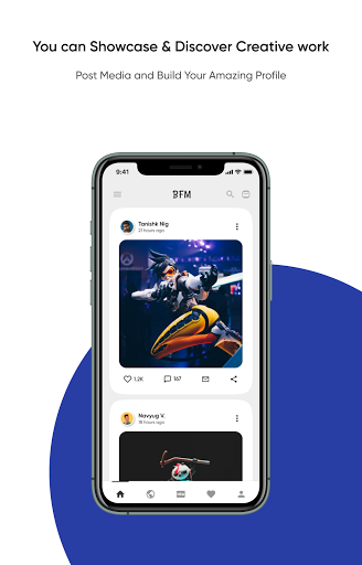 Android application BFM: Collab & Create screenshort