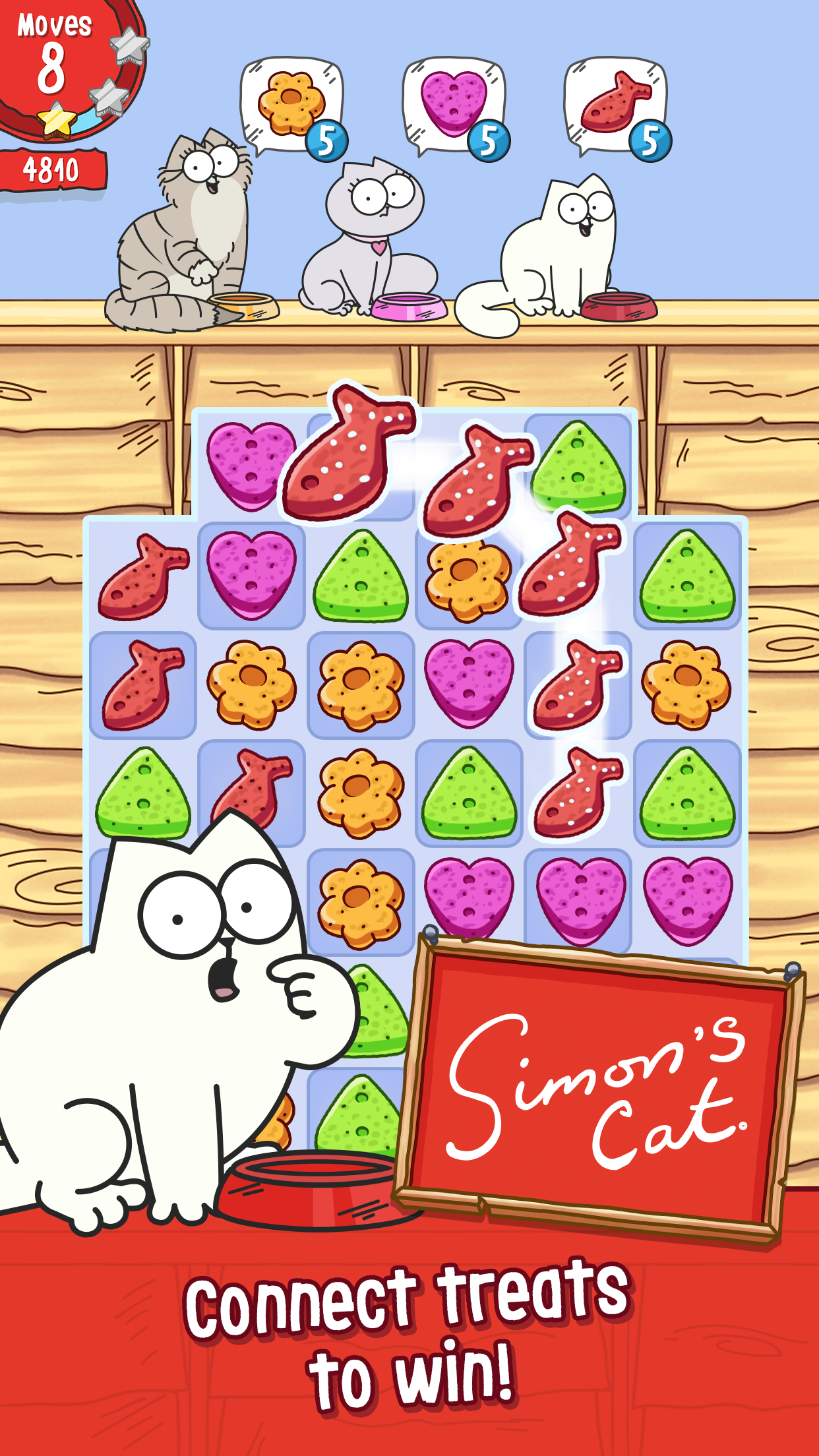 Android application Simon’s Cat Crunch Time - Puzzle Adventure! screenshort