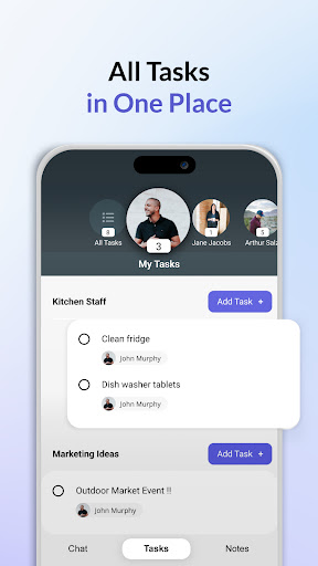 Screenshot of Tasks & Chat: Work App