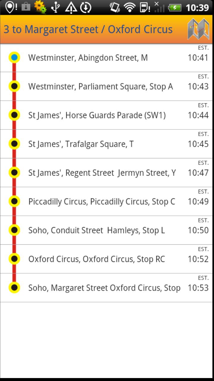 Android application UK Bus Times Live: Bus Scout screenshort