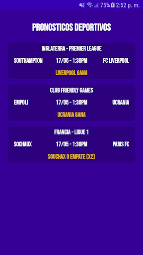 Predicciones de Futbol Screen 3