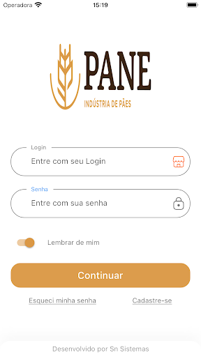 Android application Pane Indústria screenshort