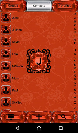Orange Gothic Cross Dialer the Screen 2