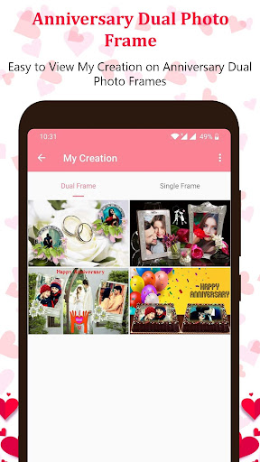 Anniversary Dual Photo Frames screenshot 18