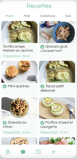 Leloup Nutrition : meal plan Screen 3