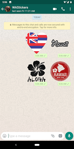 Hawaii stickers for WhatsApp Screen 3
