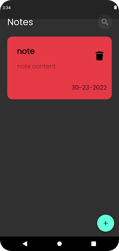 note app Screen 2