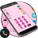 Ribbon Black Pink Contacts & Dialer Phone Theme 