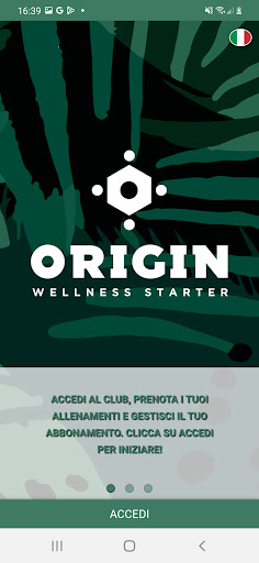 Android application Origin Wellness Starter screenshort