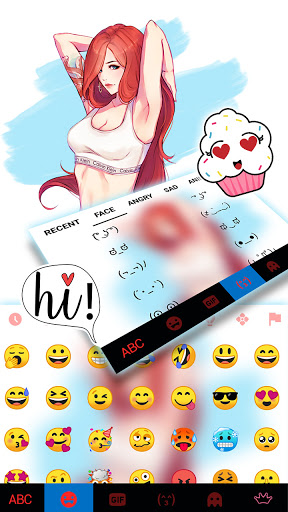 Sexy Sports Girl Keyboard Back Screen 3