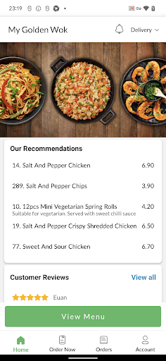 My Golden Wok Screen 2