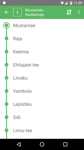 Tallinn Transport - timetables Screen 2