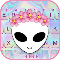 Тема для клавиатуры Cute Alien