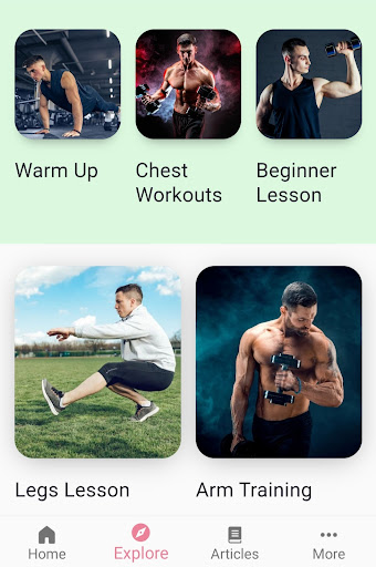 Screenshot of Muscle Building Workout