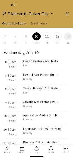 Pilatesmith Screen 2