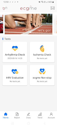 Android application Heart Health - ecgme screenshort