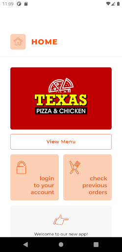 Android application Texas Pizza & Chicken DN15 screenshort
