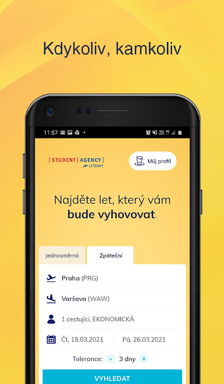 Levné letenky STUDENT AGENCY - 2.8.6 - (Android)
