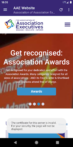 Android application AAE Mobile screenshort