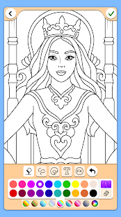 Princess Coloring Book Game Screenshot