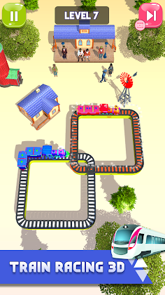 Train Race Game - Perfect Time - Screenshot 1