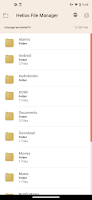 screenshot of Helios File Manager