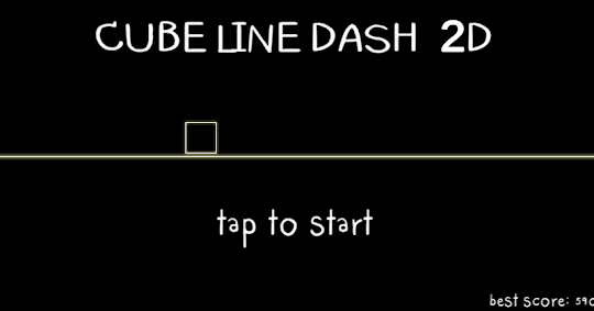 Cube Line Dash 2D
