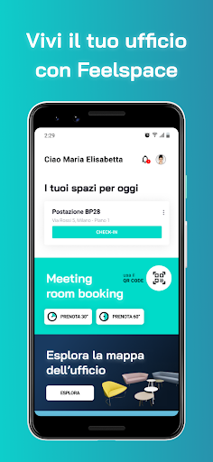 Android application Feelspace screenshort