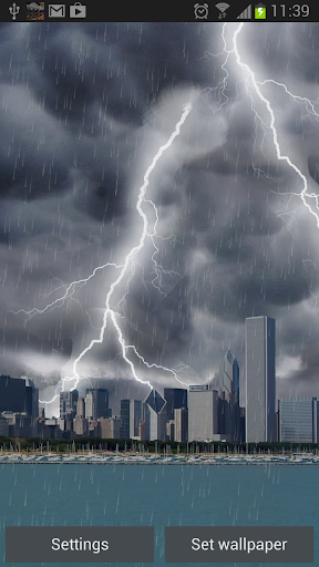 Thunderstorm Chicago - LWP Screen 3