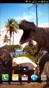 Captura de tela do Dinosaurs 3D Pro lwp