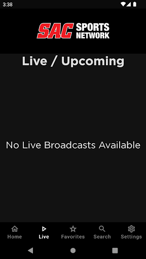 SAC Sports Network Screen 2
