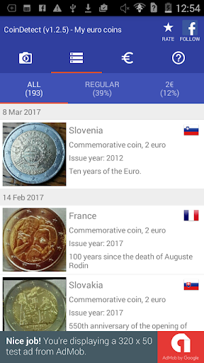 CoinDetect for euro collectors Screen 2