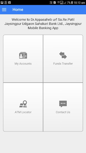 JUSB Mobile Banking Screen 2