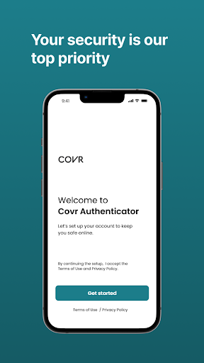 Android application Covr Authenticator screenshort