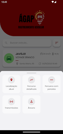 Ágap Rastreamento Screen 2
