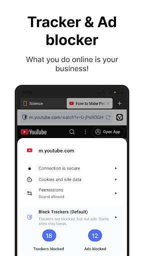 Screenshot of Vivaldi Browser - Fast & Safe