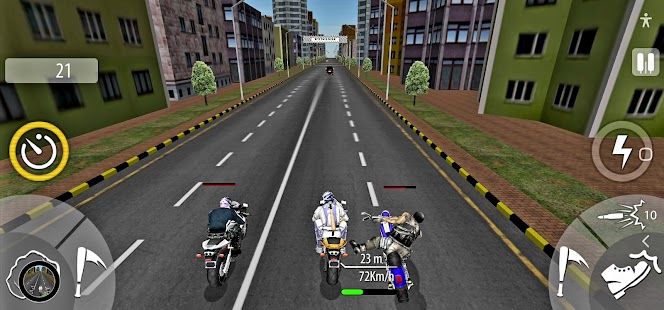 ภาพหน้าจอของ Moto Bike Racer Pro Fighter 3D