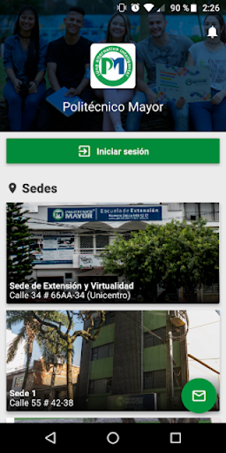 Android application Politécnico Mayor screenshort