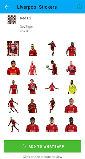 Liverpool Stickers Screen 2