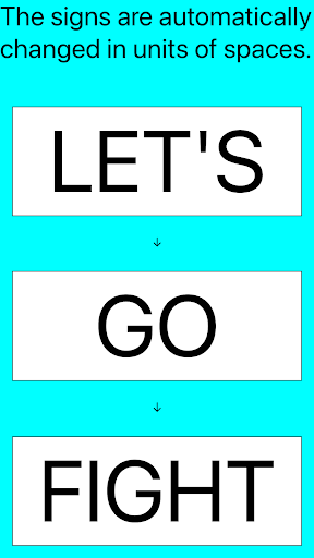 CheerSignBoard Screen 2