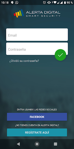 Android application Alerta Digital screenshort