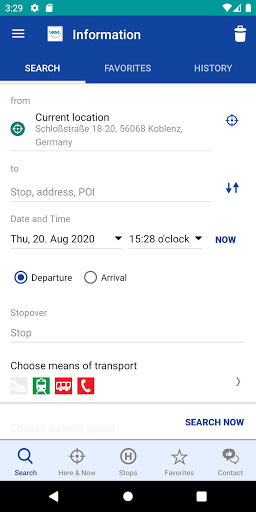 Android application VRM Timetable & Tickets screenshort