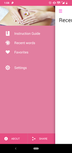 Android application Gynecology Dictionary screenshort